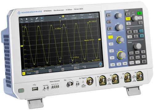 Oscilloscope 10bits, 4 voies, upgradable 100mhz à 1ghz, écran 10.1