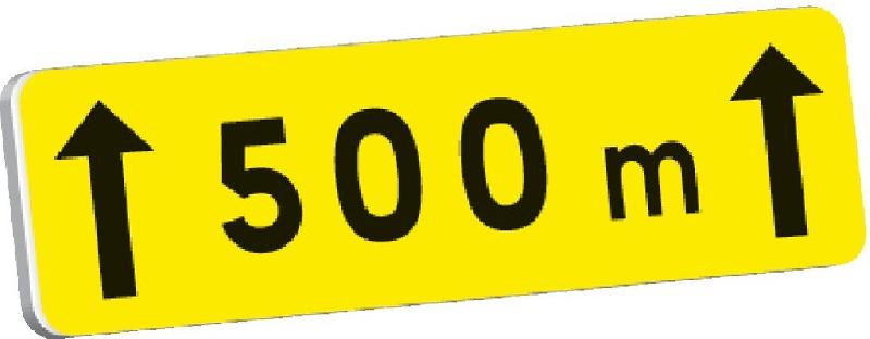 Panonceaux Taliasign KM 900x250 mm classe 1 Dangers Temporaires - PNTLGLV1KM2-TL02/P_0