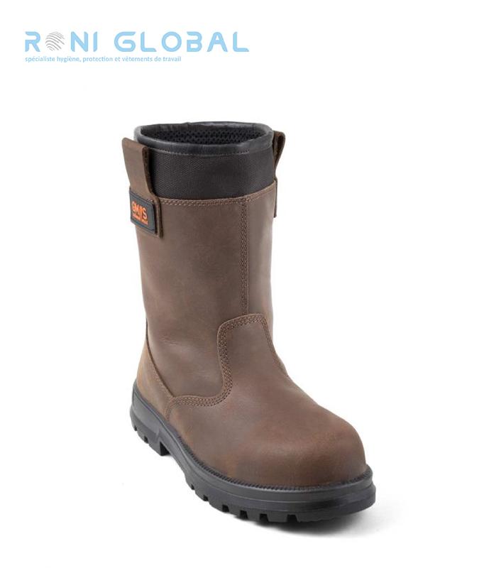 Bottes de sécurité homme SRA S3 - Sutra Gaston Mille - Chaussant large et semelle crantée_0