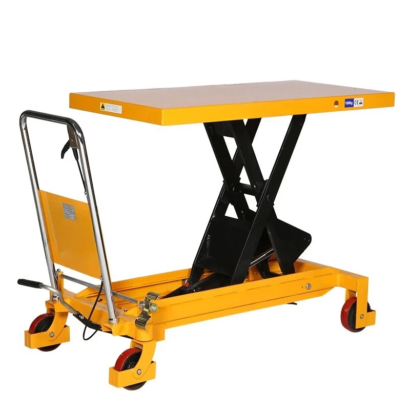 Table élévatrice manuelle - 1500 kg - Plateau 1220x610 mm - Hauteur max 1000 mm_0