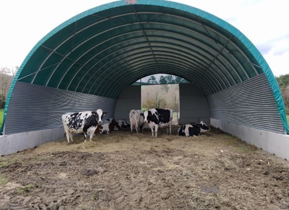 Tunnel d'élevage Abristhor sur solution béton (dalle, longrines, blocs, murs) pour un maximum de bien-être aux animaux et aux éleveurs_1
