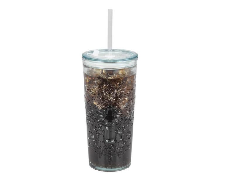 Verre à cocktail Coca-Cola - avec couvercle et paille - SM 9008 - 500ml_0