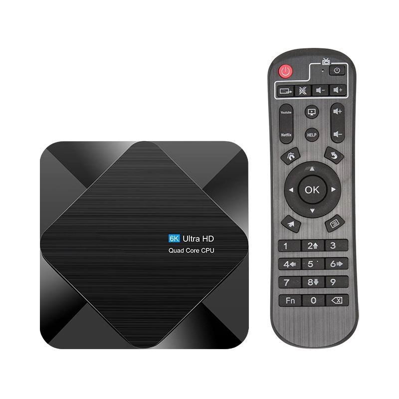 Box Android TV 4K UHD Smart 10.0 4GB RAM 64GB ROM Télécommande WiFi Dual-Band Noir YONIS - noir 3615617036037_0