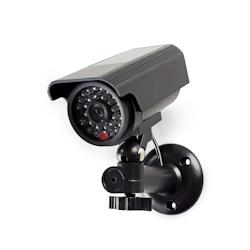 Caméra De Sécurité Factice  Tube  Ip44  Noir Usage Non Intensif Nedis - 3665476025147_0