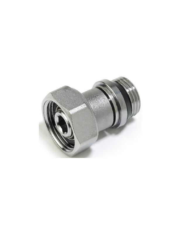 Connecteur Droit à Sertir Giacomini RP102X013 - Pour Tuyaux Plastique/multicouche, Laiton, 17x2 Mm, 10 Bar Max