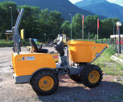 Dumper à pneus girabenne 600 l - Poids 1100 kg - Charge utile 1200 kg_0