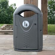 Poubelle publique - Glasdon Evolution - 65 litres, design contemporain et résistant au vandalisme_0