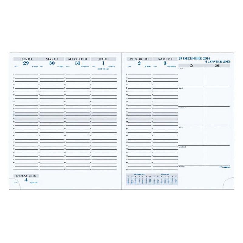 EXACOMPTA AGENDA HORIZONS 22 - FORMAT 18,5 X 22, 5 CM - NOIR - 2016