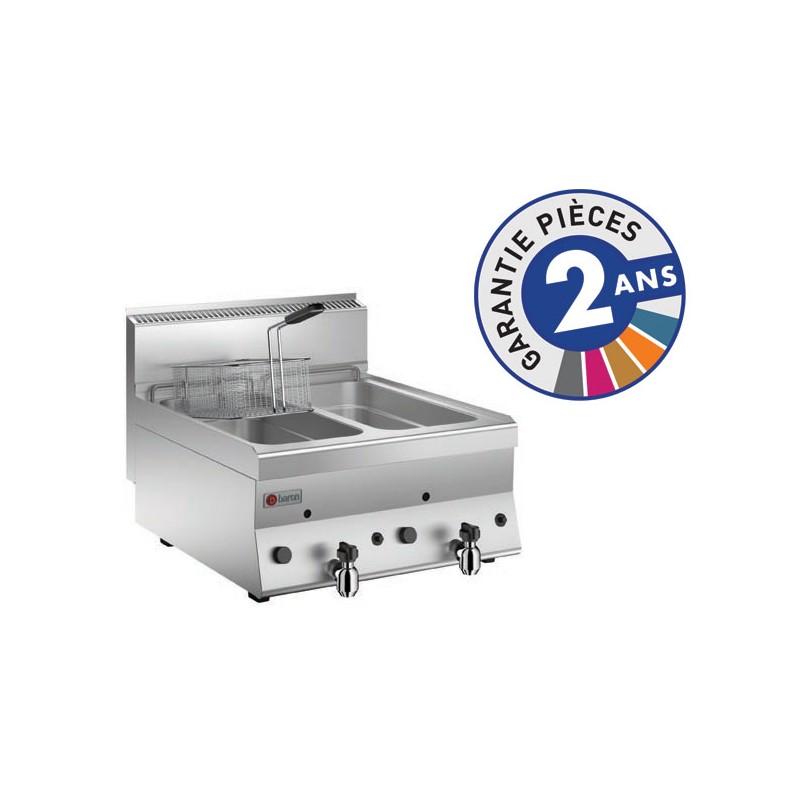 Friteuse professionnelle à gaz 2x8 litres - Gamme 650 BARON - Référence 60FRG600_0