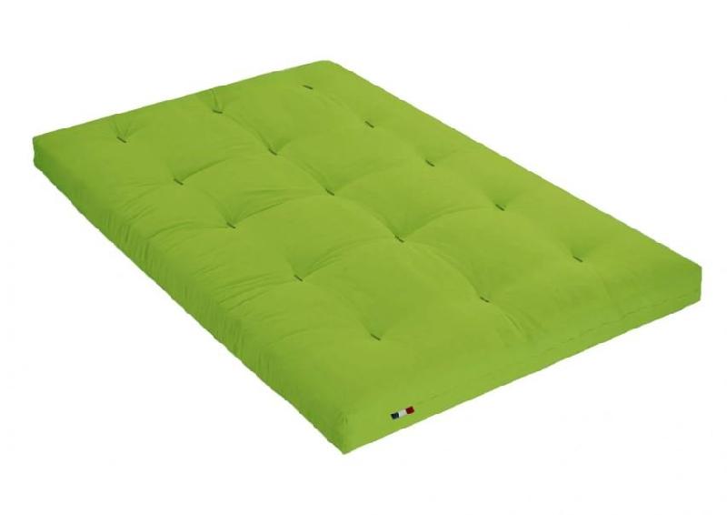 MATELAS FUTON POUR CANAPÉ FRESH COULEUR VERT PISTACHE COUCHAGE 140 X 200 CM_0