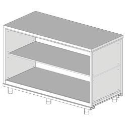 Meuble arrière neutre NN15X - Metrika Line - 1500x695(670)x950 mm_0