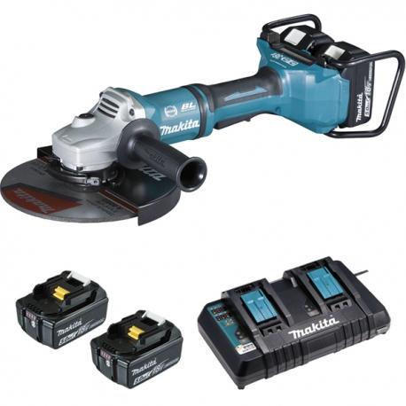 Meuleuse Ø 230 mm 36 2 x 18 V Li-Ion 5 Ah (4 batteries) MAKITA DGA900PT4_0