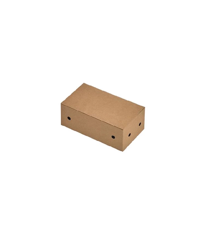 Packnwood FHC - 500Pcs - Boîte Kraft 9 Nuggets  140x78mm H53mm - marron en carton 210NUG9M_0