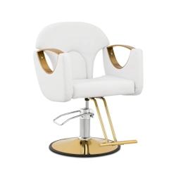 Physa - Physa Fauteuil de Coiffure Blanc avec Repose-Pieds Hauteur 53-64 cm 180 kg - Fauteuil de Salon de Coiffure Siège de Coiffure - 4062859284549_0