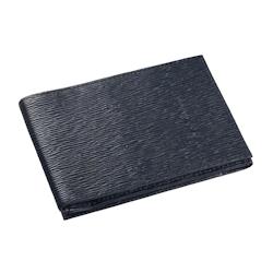 Quo Vadis - Porte-carte papillon - Eaton - Bleu - 14x8 cm - Cuir pleine fleur de vachette - bleu 218075Q_0