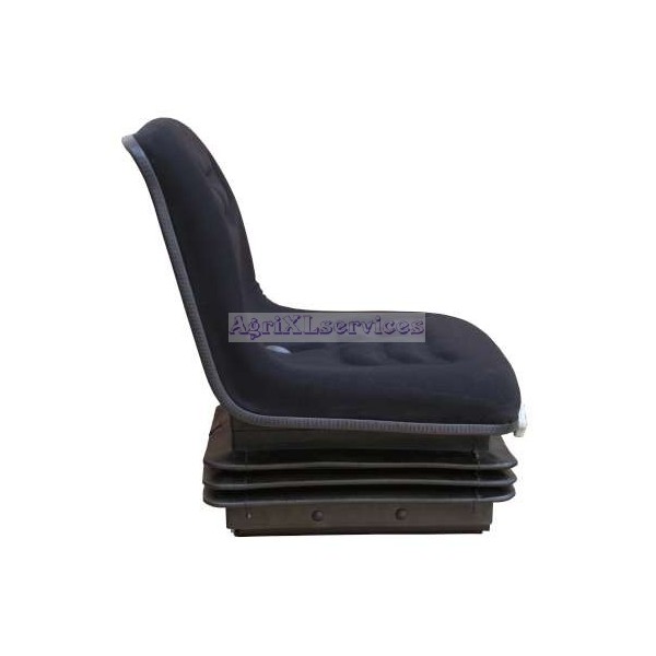 Siège pour chariot élévateur - tissu noir - suspension mécanique - réglage jusqu'à 120 kg_0