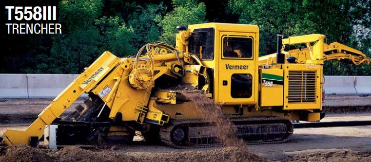 Trancheuse de sol Vermeer T558III - 23t, moteur John Deere Tier 3, déport coulissant hydraulique_0