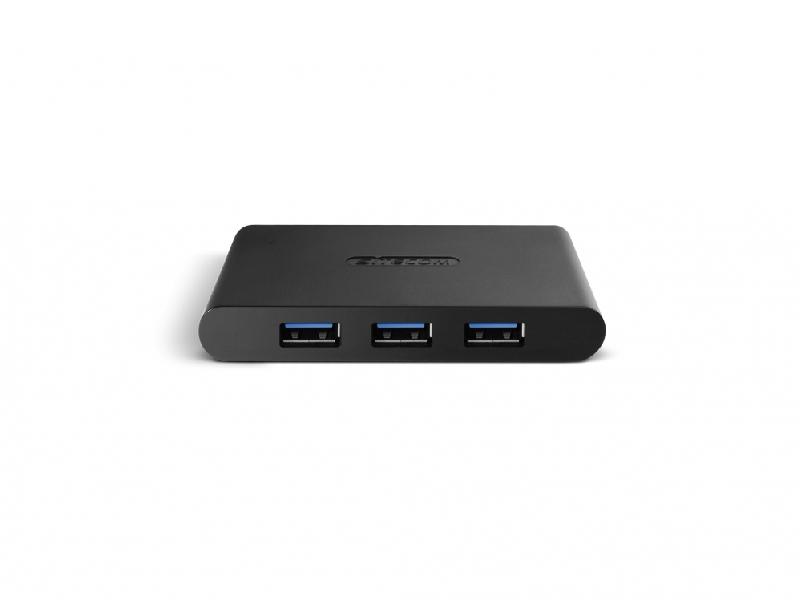 SITECOM CN-085 - Hub USB 3.0 4 ports avec charge rapide - Noir - Câble 1m - Alimentation secteur_0