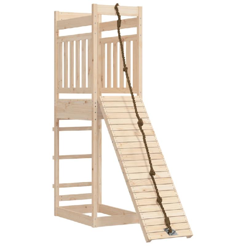 AIRE DE JEUX D\'EXTÉRIEUR PORTIQUES ROBUSTE JEUX JARDIN 53 X 174 X 207 CM BOIS DE PIN MASSIF 02_0004934_0