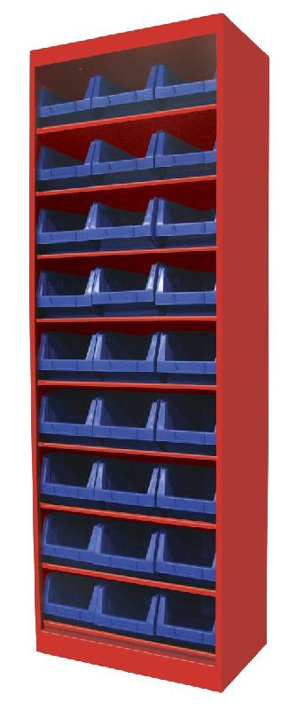 Armoire ouverte avec 48 bacs MW Tools DEBK48_0
