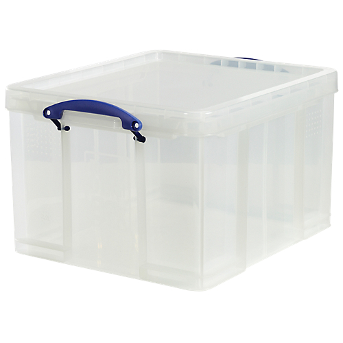 BOÎTE DE RANGEMENT REALLY USEFUL BOX 42 42 LITRES 44 X 52 X 31 CM TRANSPARENT