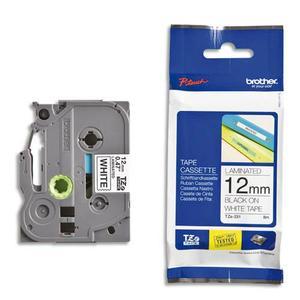 Brother ruban pour ptouch laminé noir/blanc 12mmx8m tze231_0