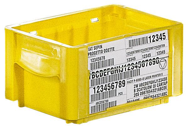 Caisse plastique ODETTE - 300x200xH147.5 mm - Volume 8.7L - Polypropylène - Couleur jaune_0