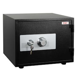 Décoshop26 - Coffre-fort ignifuge double sécurité serrure etcode 38x50x44 cm 19l métal noir 04_0006463 - noir 3000261775614_0