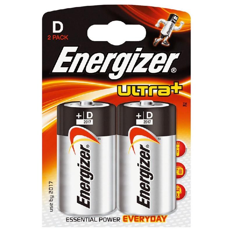 ENERGIZER PILE ALCALINE ULTRA + – LR20 D – 1,5V (PRIX UNITAIRE)