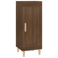 Buffet HELLOSHOP26 - bahut, commode, armoire, meuble de rangement en bois d'ingénierie marron - 34,5 x 34 x 90 cm_0
