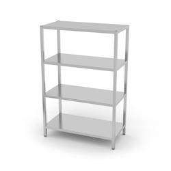 Hendi Rayonnage de stockage avec 4 étagères Kitchen Line en acier inoxydable 1200x500x1800mm - inox 812549_0