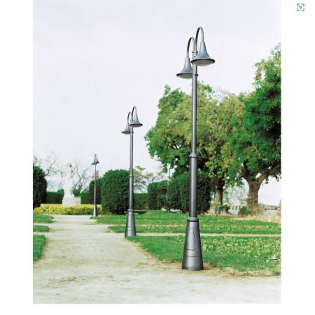 Lampadaire de parc pana - 2 lanternes -ip65- 3600 lumens - 4000 k - coloris antrhacite_0
