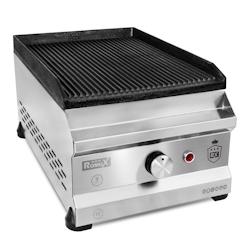 Romux® - Plaques de cuisson rainurée electrique en fer 30 cm / Plaques de cuisson professionnel pour la restauration chauffe rapide_0