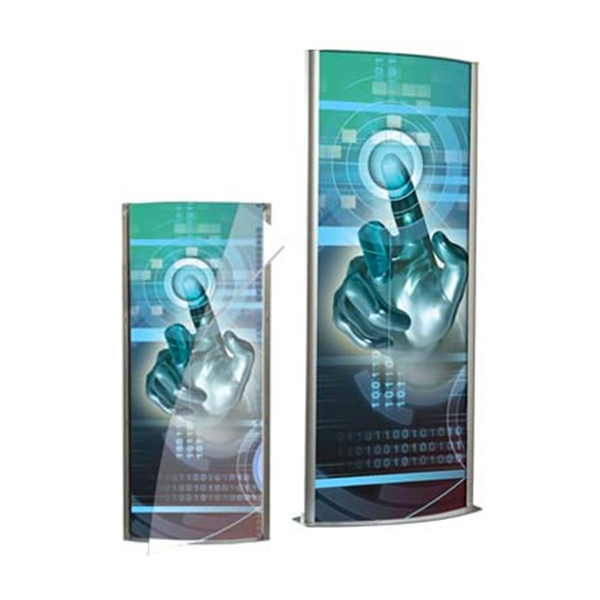 Totem lumineux - 3 dimensions d'affiches disponibles - Éclairage 1x58W ou 2x58W - Conforme normes CE_0