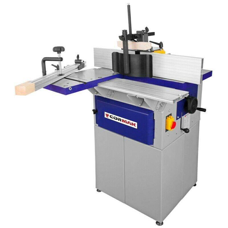 Toupie à bois avec plateau roulant - Cormak SH30 - 400V - table coulissante et broche extensible ⌀30 mm_0