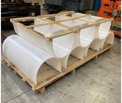 Auge plastique pour vis sans fin - PEHD 1000 vierge naturel - API Plastiques_0