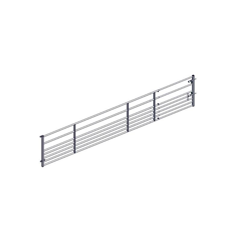 Barriere extensible autolock 7 lisses pour moutons et chevaux 5/6 m - jourdain_0