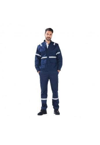 Blouson ambulancier - Fermeture zip - Doublure polaire amovible - Bandes rétro-réfléchissantes - Tailles S à 4XL_0