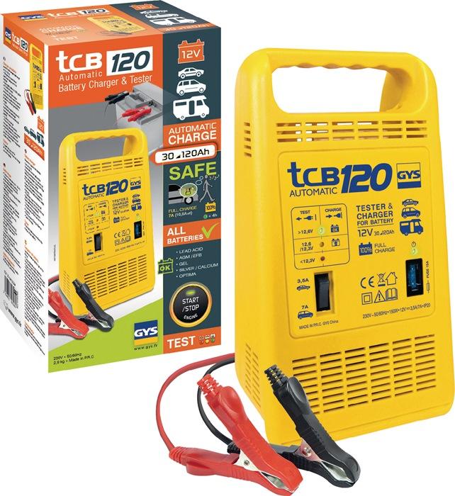 Chargeur de batterie industriel TCB 120 GYS - 12V 3,5-7A - AGM, gel, Start-Stop et plomb/calcium_0