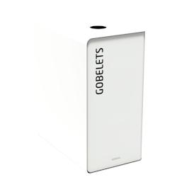 Rossignol - Borne de tri avec bac 65L CUBATRI - gobelets blanc/blanc - blanc métal 55875_0