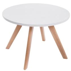 Décoshop26 - Table basse table d'appoint ronde 4 pieds en bois clair hauteur 45cm TABA10005 - 3000260015933_0