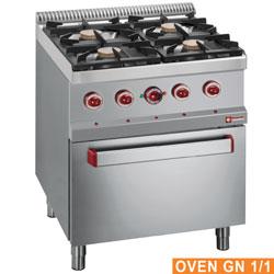 Fourneau 4 feux gaz four électrique à convection gn 1/1 g77/4bfev7-s_0