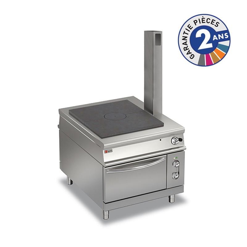 Fourneau plaque coup de feu gaz sur four électrique traversant