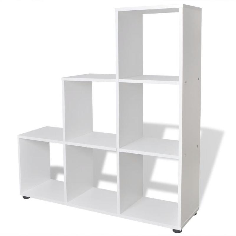 Helloshop26 - Étagère armoire meuble design bibliothèque/étagère 107 cm blanc 2702015/2 - 3001581329778_0