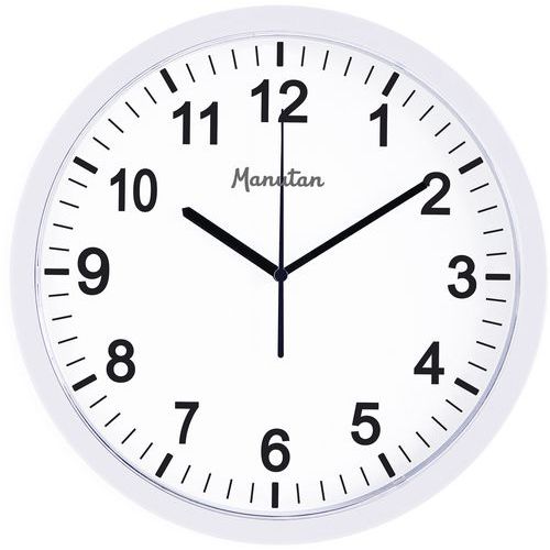 HORLOGE CLASSIQUE SANS VERRE BLANCHE