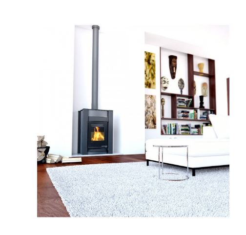 Kalma Aqua Vario - Régulation Électronique 11/5 kW - Poêle à Bois avec Bouilleur_0