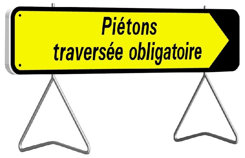 Panneaux Taliasign KD à flêche amovible 1000x300 mm classe 1 Indications Temporaires - PNTLGLV1KD-TL01/TO_0