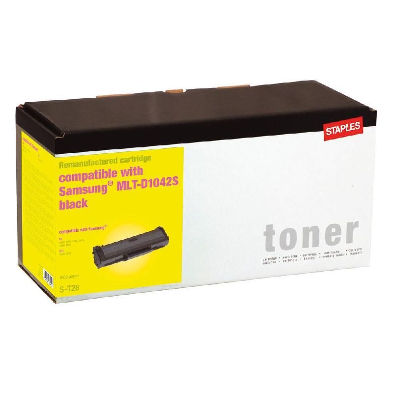 STAPLES TONER REMIS À NEUF MLT-D1042S N (4215970) - COMPATIBLE: SAMSUNG - COULEUR: NOIR