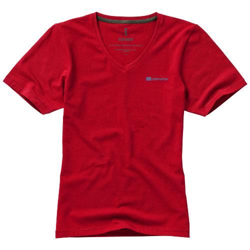 T-shirt bio manches courtes pour femme Kawartha - col V en coton biologique 200 g/m² - modèle 38017250_0