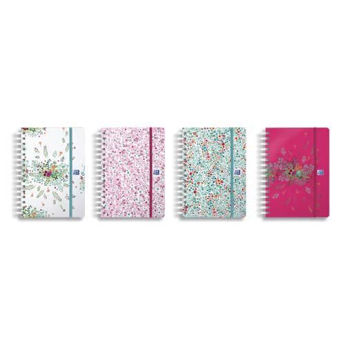 Agenda Semainier Spiralé Oxford Flowers Civil 2026 - Format 15x21 Cm, Motif Floral Rose Pour Une Organisation Plaisante